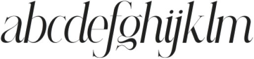 Evians Mirage Italic otf (400) Font LOWERCASE