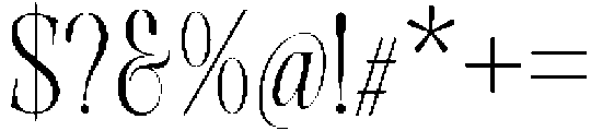 Evolve Early Condensed otf (400) Font OTHER CHARS