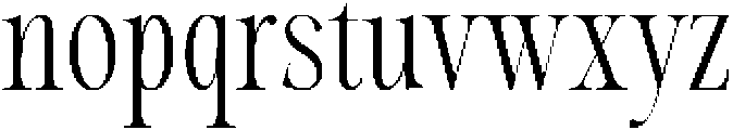 Evolve Early Condensed otf (400) Font LOWERCASE