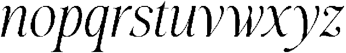 Evolve Early Italic otf (400) Font LOWERCASE