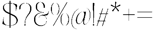 Evolve Early Thin Expanded otf (100) Font OTHER CHARS