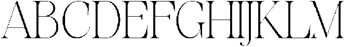 Evolve Early Thin Expanded otf (100) Font UPPERCASE
