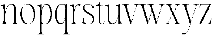 Evolve Early Thin otf (100) Font LOWERCASE