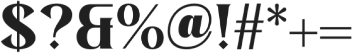 Evoria Regular otf (400) Font OTHER CHARS