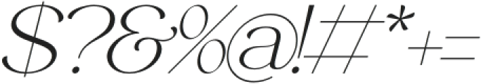 Evoxsy Italic otf (400) Font OTHER CHARS
