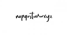 EveryStyle.otf Font LOWERCASE