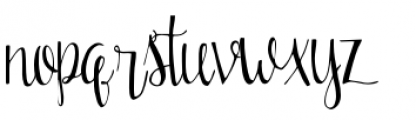 Everly Font LOWERCASE