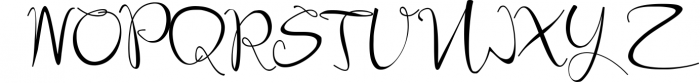 Evelyne - Modern Calligraphy Font UPPERCASE