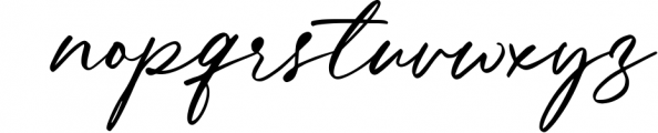 Everty Glorial Script Font LOWERCASE