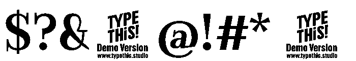 EVERY HEADLINE Bold Font OTHER CHARS