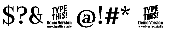 EVERY HEADLINE Medium Font OTHER CHARS