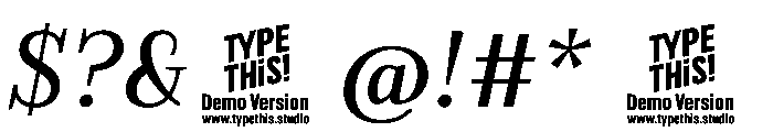 EVERY HEADLINE Regular Italic Font OTHER CHARS