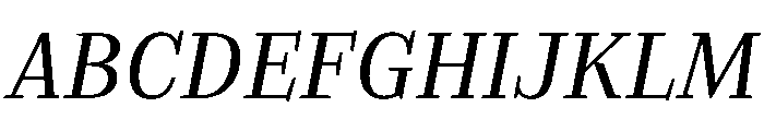 EVERY HEADLINE Regular Italic Font UPPERCASE