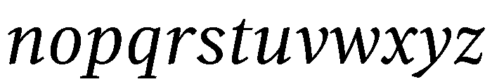 EVERY HEADLINE Regular Italic Font LOWERCASE