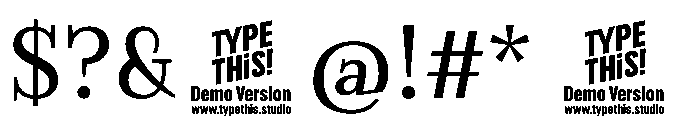 EVERY HEADLINE Regular Font OTHER CHARS