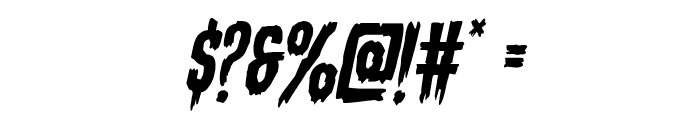 Eva Fangoria Staggered Italic Font OTHER CHARS