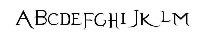 Evanescence Series B Prespaced Font LOWERCASE