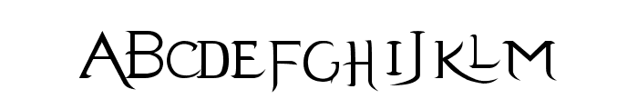 Evanescence Series B Font LOWERCASE
