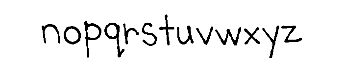 Evelina Hand Personal Use Reg Font LOWERCASE