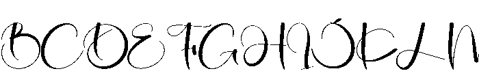 Evelyne2 Font UPPERCASE
