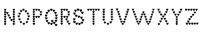 Even Hearted Font UPPERCASE