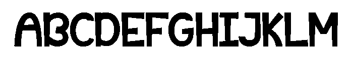 Evening Font UPPERCASE