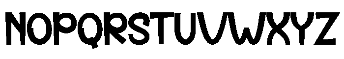 Evening Font UPPERCASE