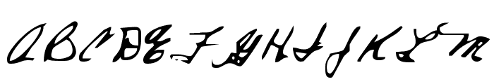 Everett Steele's Hand Font UPPERCASE