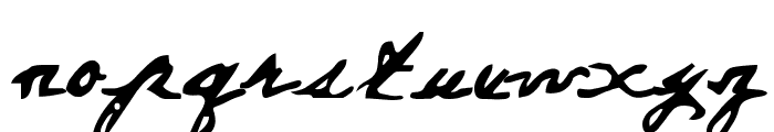 Everett Steele's Hand Font LOWERCASE