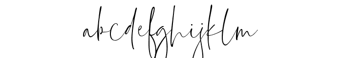 Everleigh Signature Script Reg Font LOWERCASE