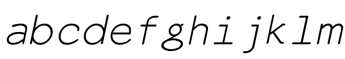 EversonMono-Oblique Font LOWERCASE