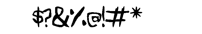 Evil Bunny Font OTHER CHARS
