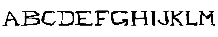 Evil Bunny Font UPPERCASE