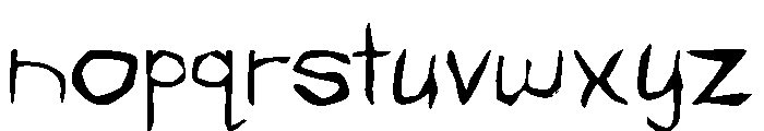 Evil Bunny Font LOWERCASE