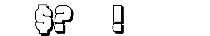 Evil Conspiracy Shadow Font OTHER CHARS