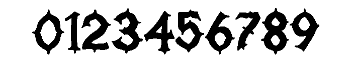 Evil Kingdom Font OTHER CHARS