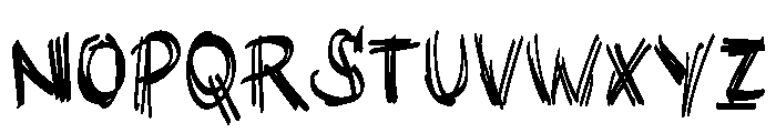 Evil Scratch Font LOWERCASE