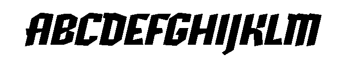 Evil Vampire Italic Font UPPERCASE