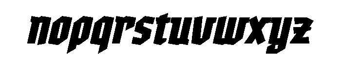 Evil Vampire Italic Font LOWERCASE