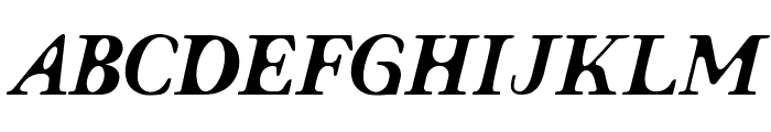 Evoke Italic Font UPPERCASE