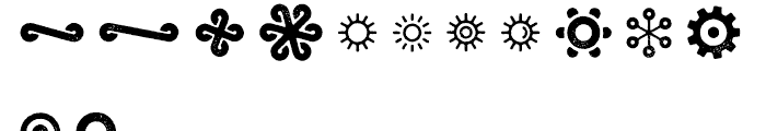 Eveleth Icons Font UPPERCASE