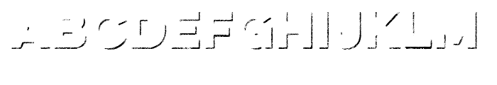 Eveleth Shadow Font LOWERCASE