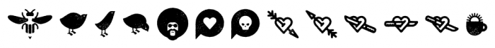 Eveleth Icons Font LOWERCASE