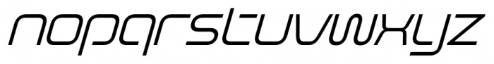Evolver Pro Light Italic Font LOWERCASE