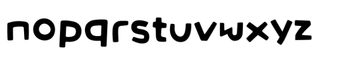 Eva Poshy Round Font LOWERCASE