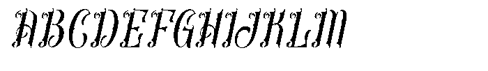 Evahgelina Italic Font UPPERCASE