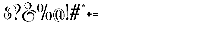 Evahgelina Regular Font OTHER CHARS