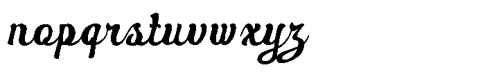 Evalyos Italic Font LOWERCASE