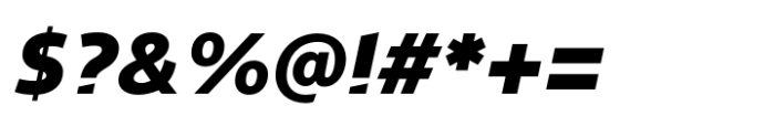 Evander Black Italic Font OTHER CHARS