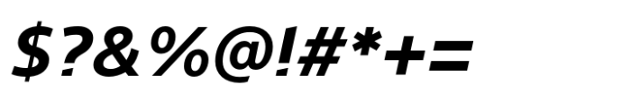 Evander Bold Italic Font OTHER CHARS